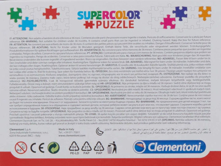 Clementoni 20251, Disney Frozen Supercolor Puzzle für Kinder – 2 x 30 Teile, ab 3 Jahren