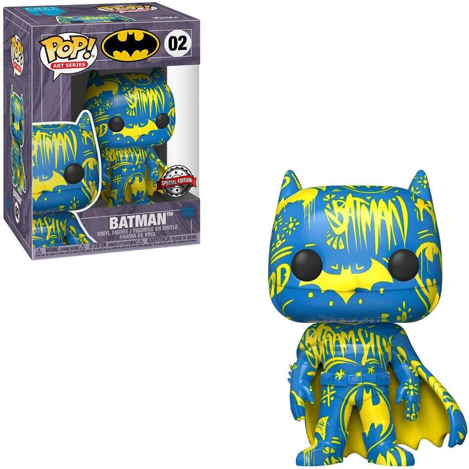 Funko POP! Kunstserie: DC Comics #02 – Batman [Blau &amp; Gelb] Künstlerserie Exkl