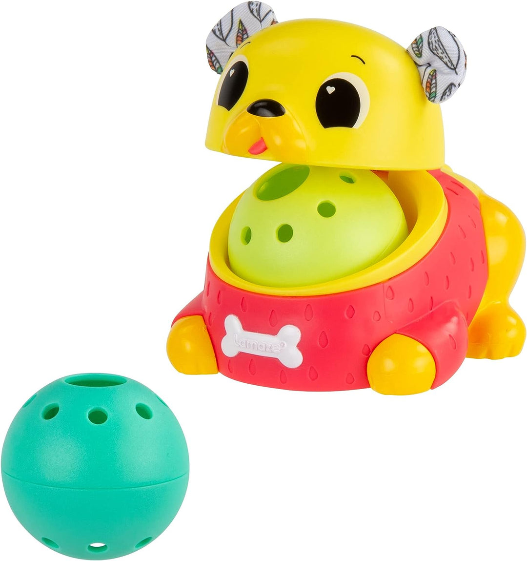 Lamaze Crawl and Chase Pug Popper, Newborn Baby Toy, Sensory Toy for Babies