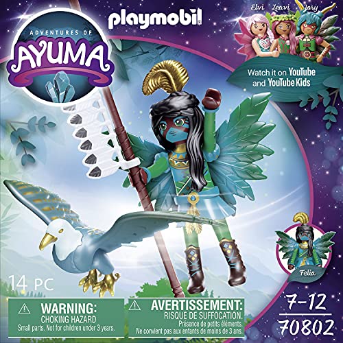 PLAYMOBIL Adventures of Ayuma 70802 Knight Fairy with Soul Animal, For ages 7+