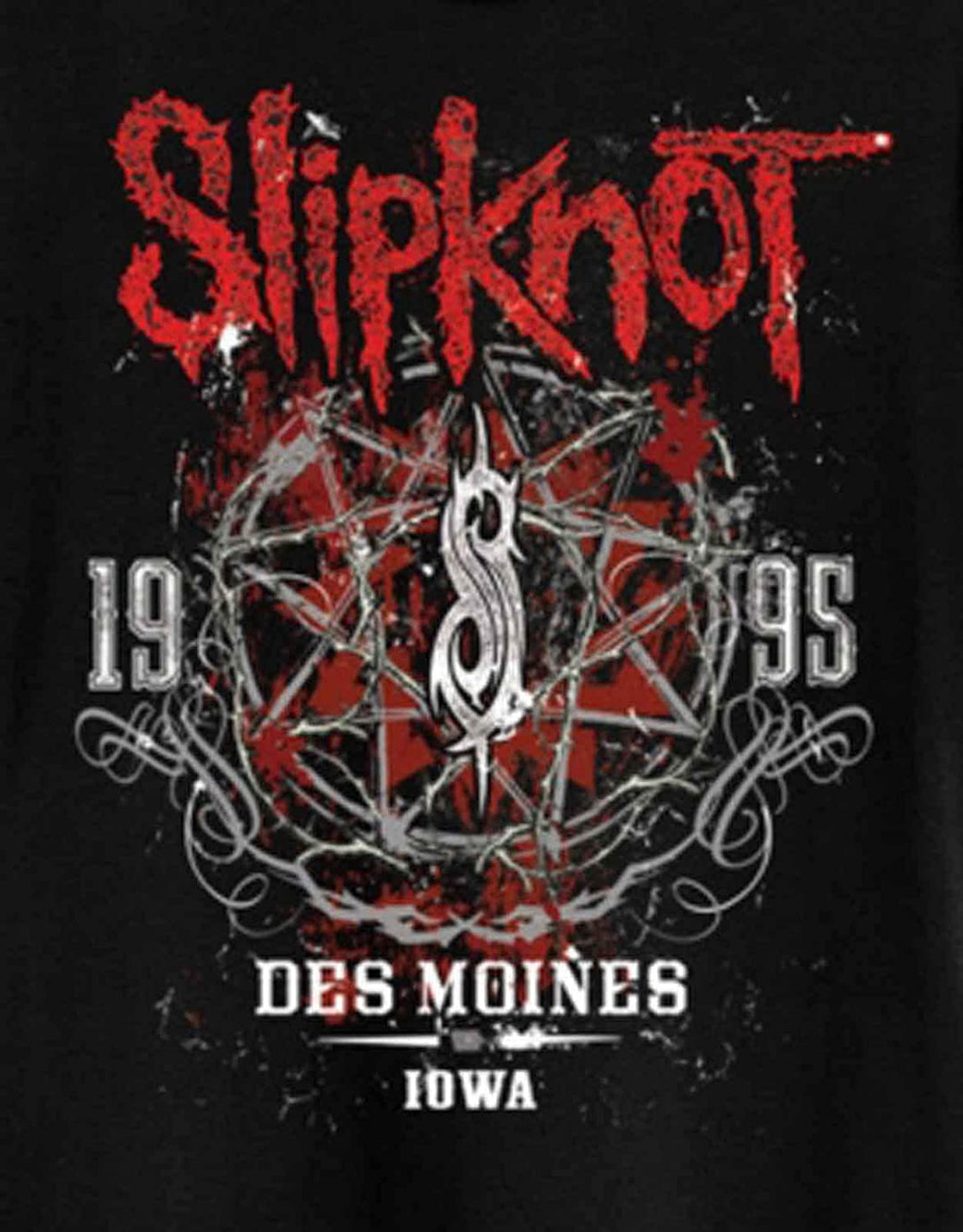 Amplified Slipknot 'Des Moines' (Black) T-Shirt Clothing (x-Large)