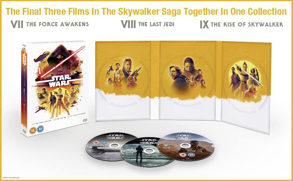 Star Wars Sequel Trilogy Box Set (Episodes 7-9) [2022] [DVD]