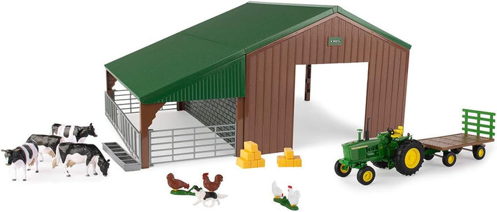 John Deere 736 47024 EA Farm Building Set - 1:32 Scale Tractor Playset for Kids 3+ Years
