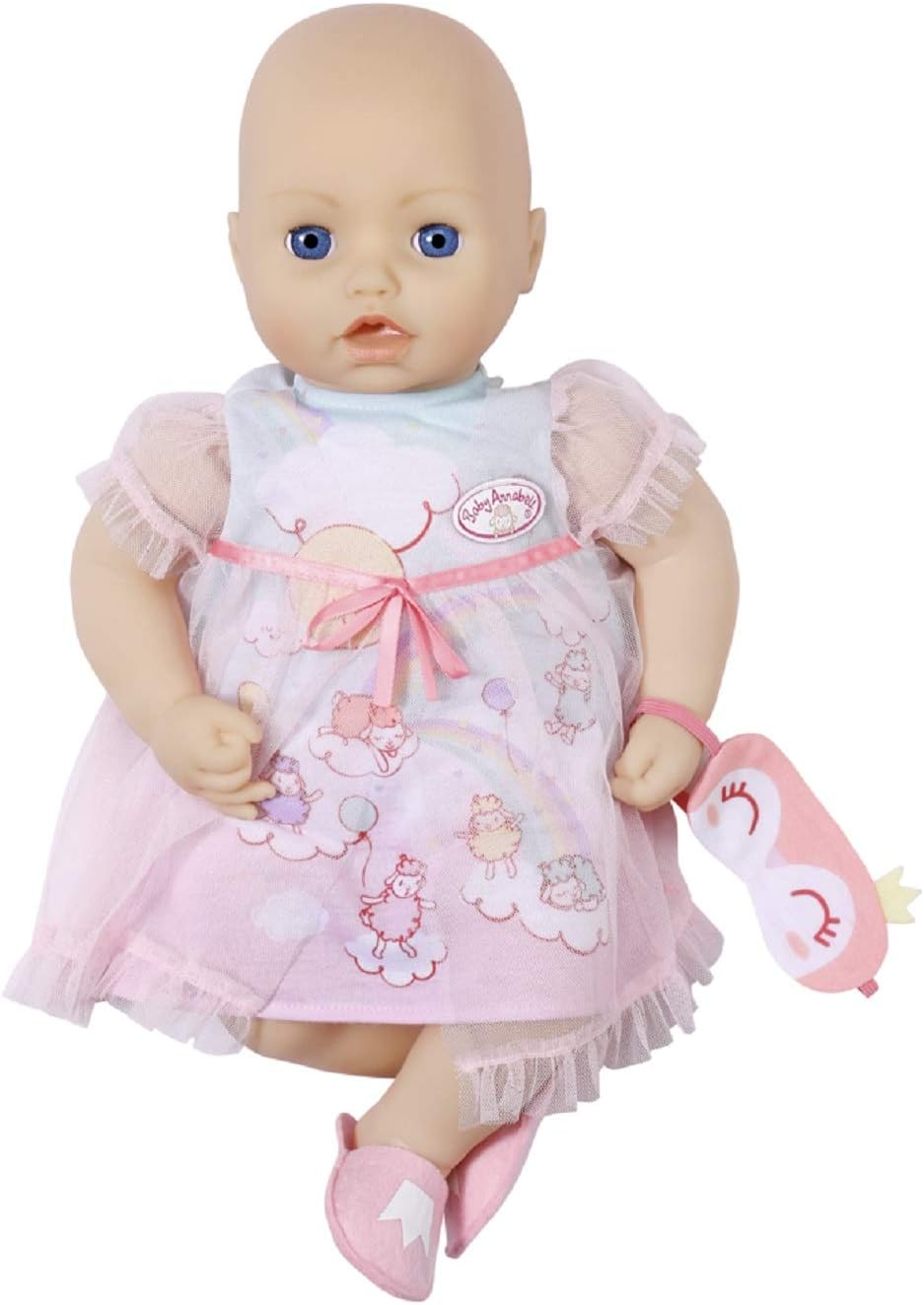 Baby Annabell 515 705537 EA Sweet Dreams Kleid 43 cm, rot