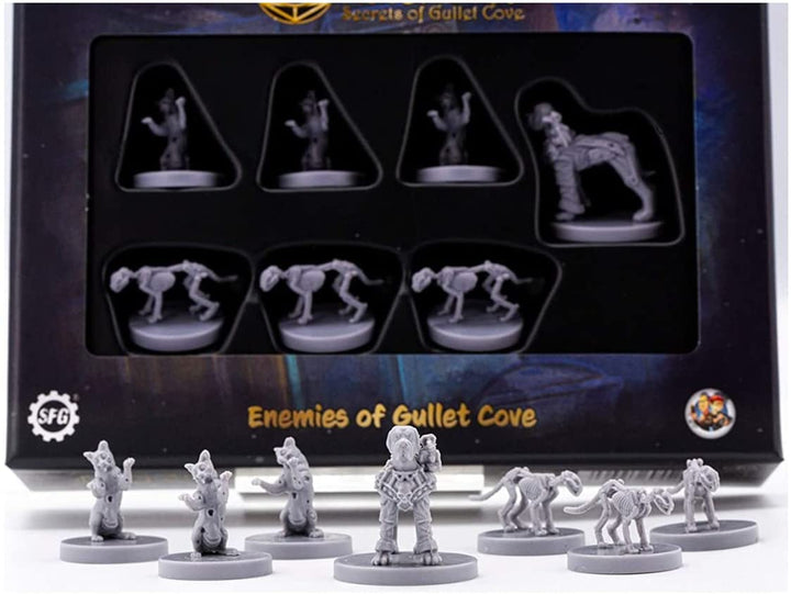 Animal Adventures: Secrets of Gullet Cove - Enemies of Gullet Cove, RPG Villain Miniatures for Roleplaying Tabletop Games Ready to Paint or Play, 5e Dungeon Crawl Campaign Compatible