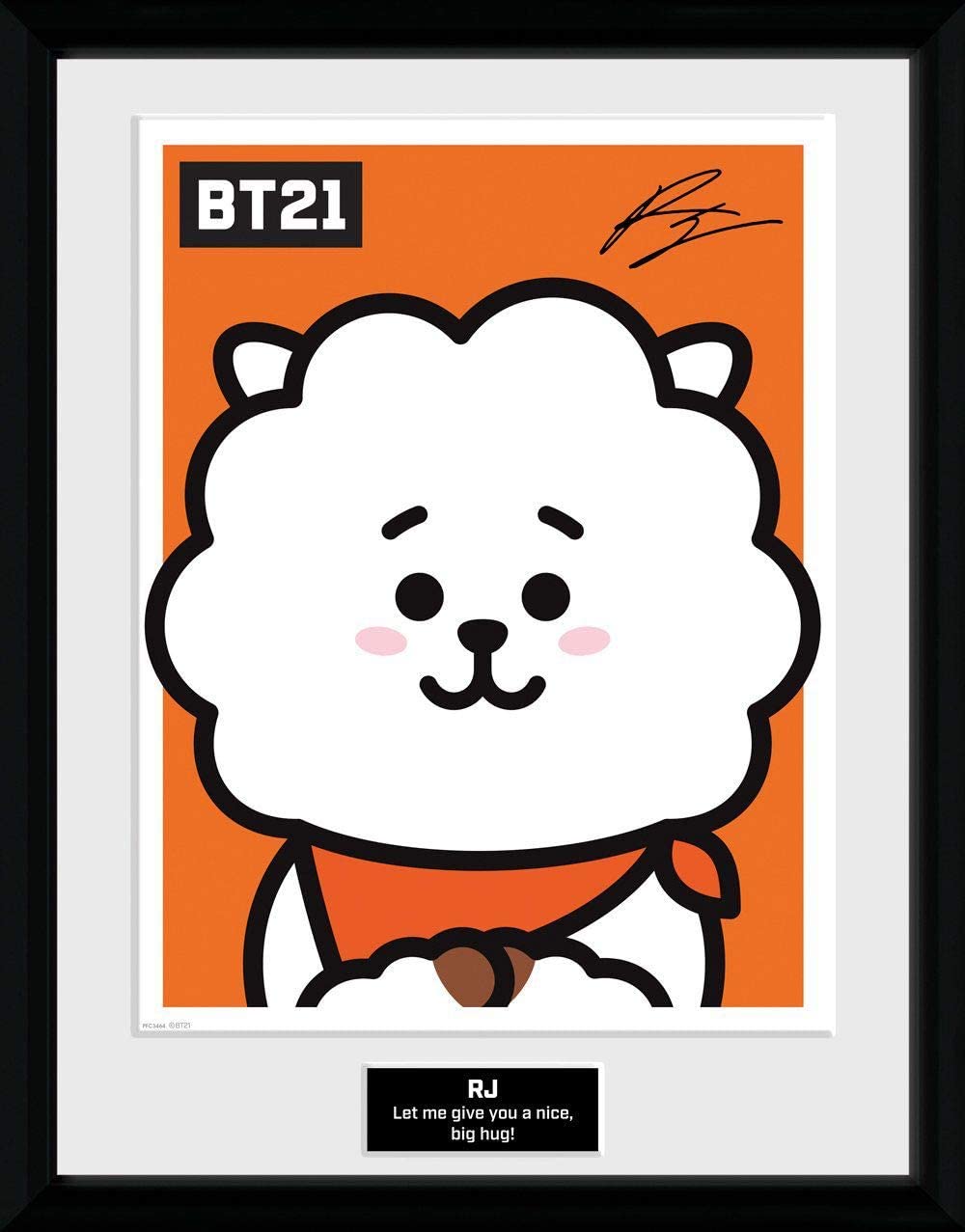 GB Eye BT21 Gerahmtes Poster RJ Wall Scrolls