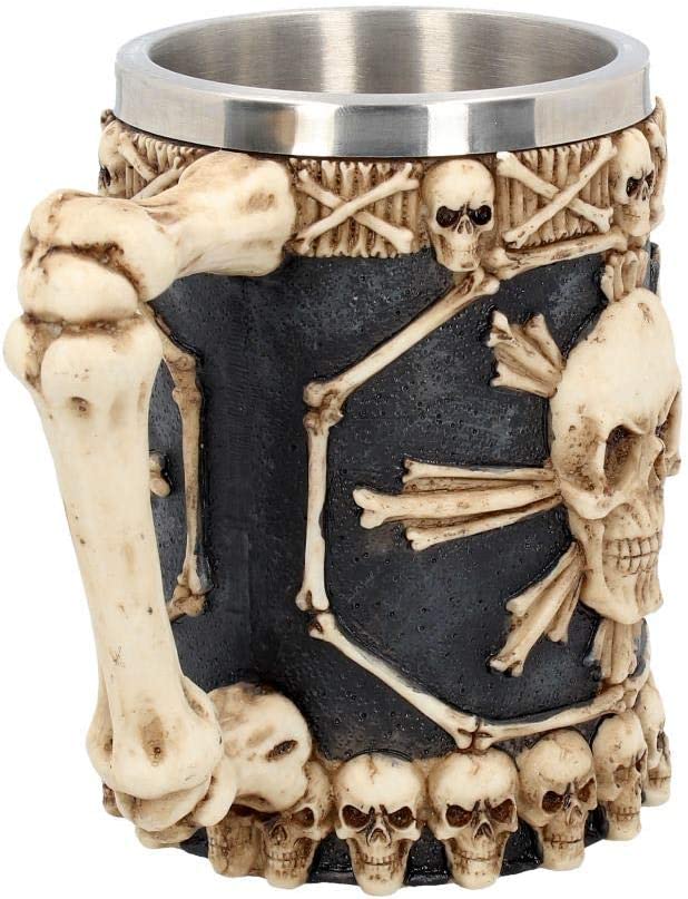 Nemesis Now Large Tankard of Skulls Mug 18cm Ivory