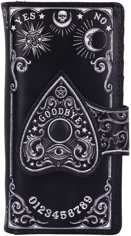 Nemesis Now Spirit Board Planchette Embossed Purse, Black, 18.5cm