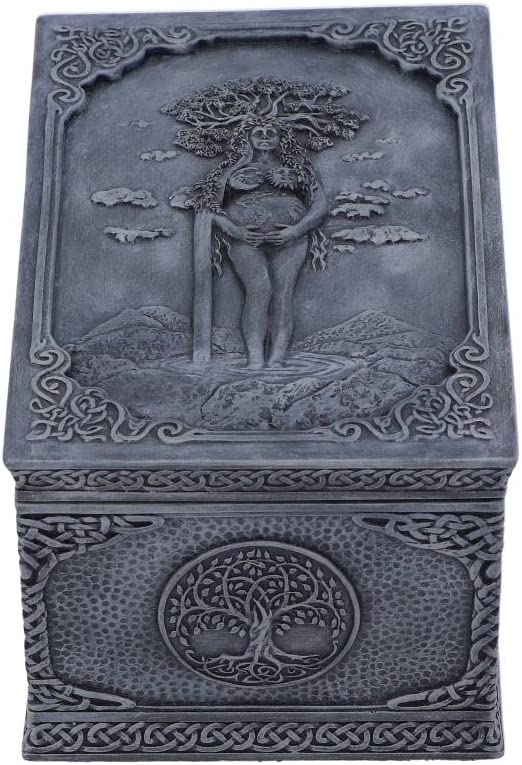Nemesis Now Mother Earth Box, Grey, 15.5cm