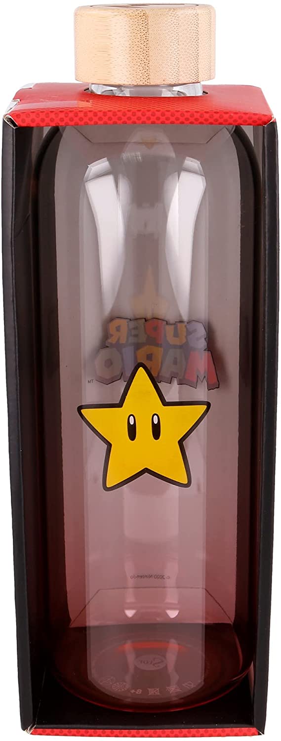 Stor Young Adult Große Glasflasche 1030 ml Super Mario