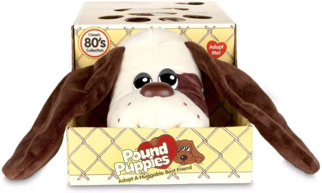 Pound Puppies 38162 Dogs Trust Charity Classic 17 Inch Plush Toy, Cream with Med