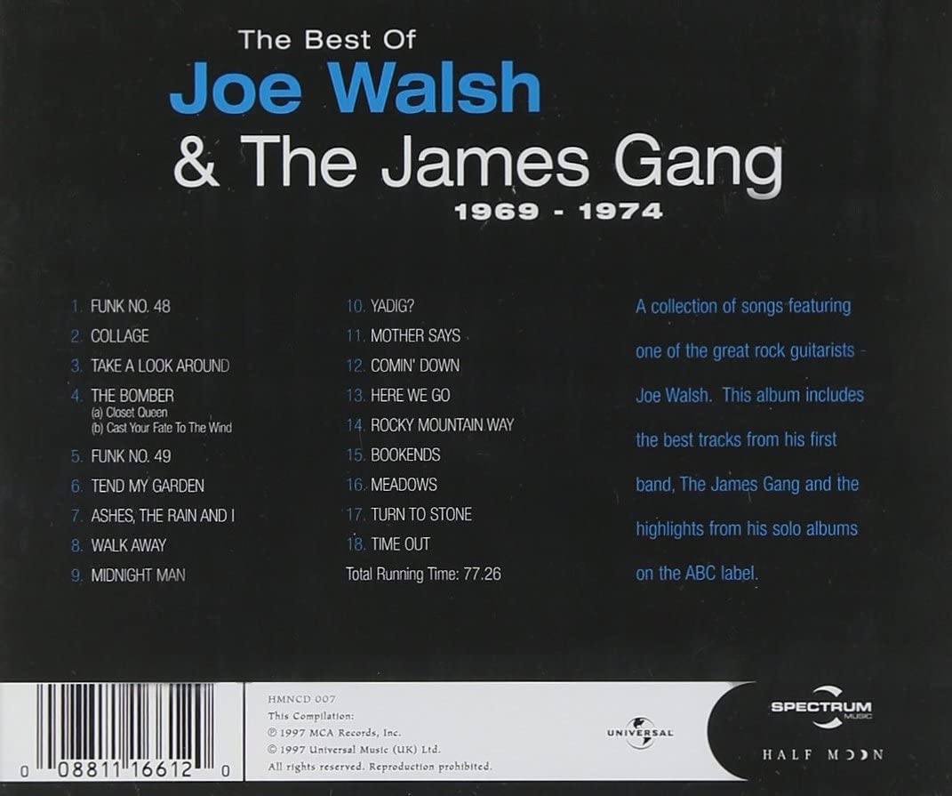 Joe Walsh  - The Best of Joe Walsh & The James Gang 1969-1974 [Audio CD]