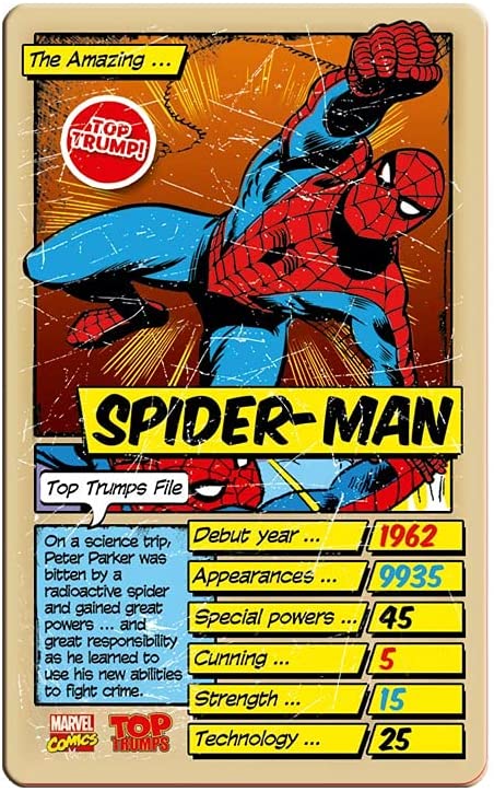 Marvel Comics Retro Top Trumps Specials Kartenspiel