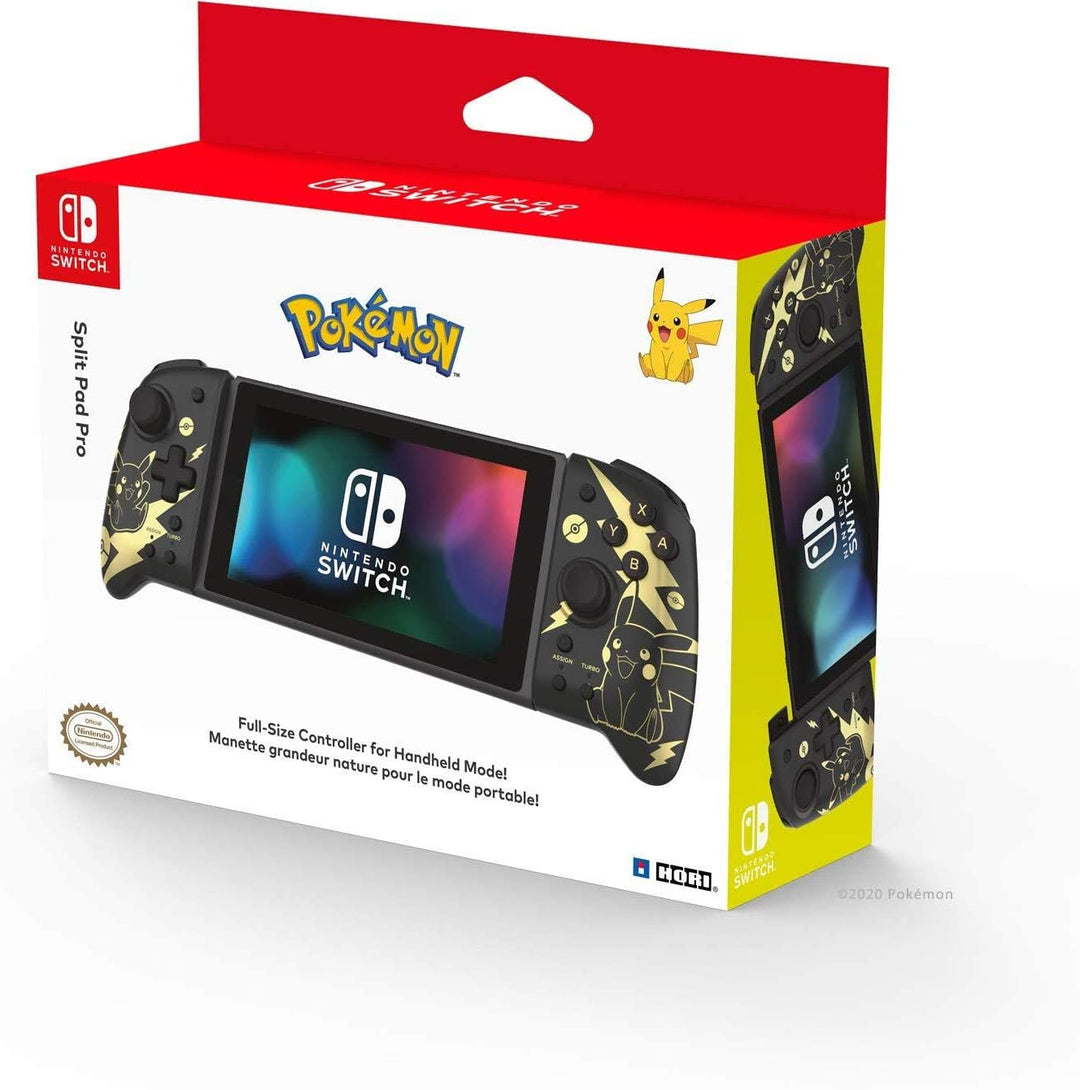 HORI Split Pad Pro (Pikachu negro y dorado) para Nintendo Switch