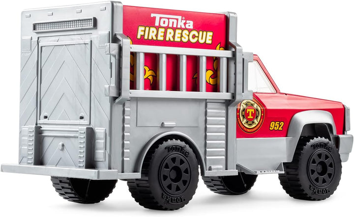 Tonka 06189 Steel Classics Rettungswagen, Konstruktionsspielzeug für Jungen und Mädchen