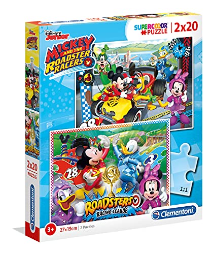 Clementoni 07034 Roadster Racers Disney - Mickey and his friend 07034-Supercolor