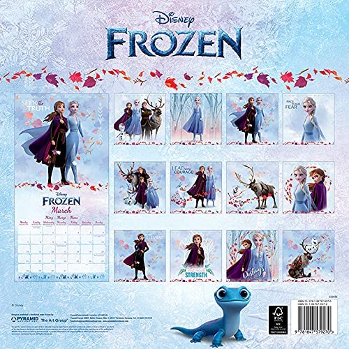Disney Frozen Kalender 2022 – Monatsplaner 30 cm x 30 cm – offizielles Merchandise