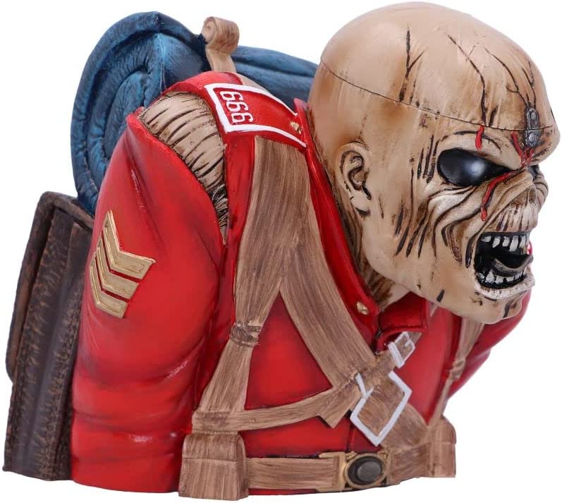 Nemesis Now Officially Licensed Iron Maiden The Trooper Bust Box (Small) Red, 12