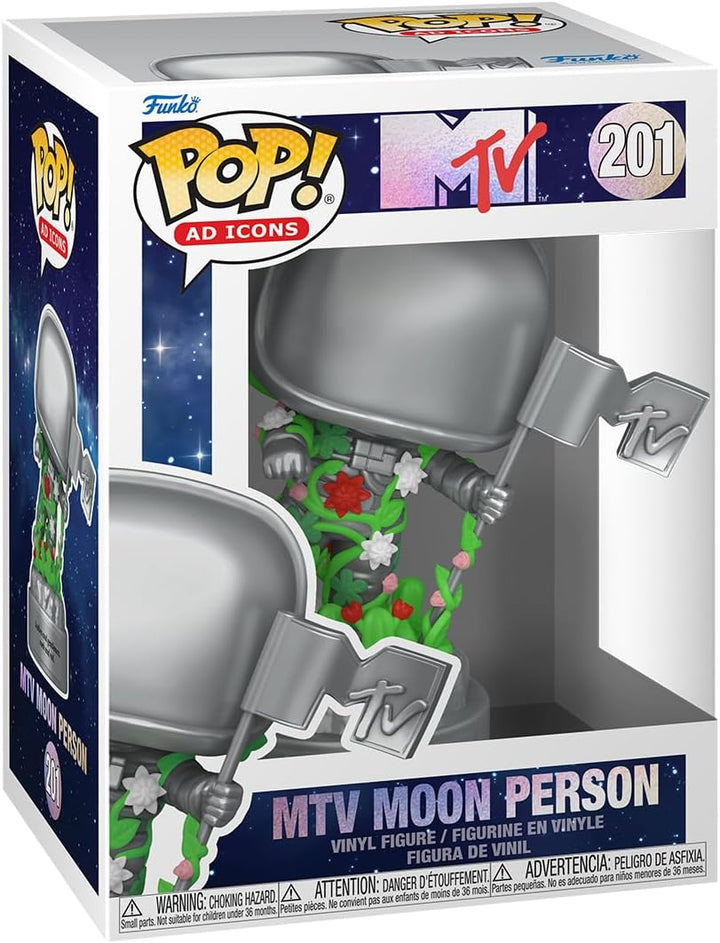 Ad Icons: MTV 40th - Moon Person - MTV Moon Man Funko 72563 Pop! Vinyl #201