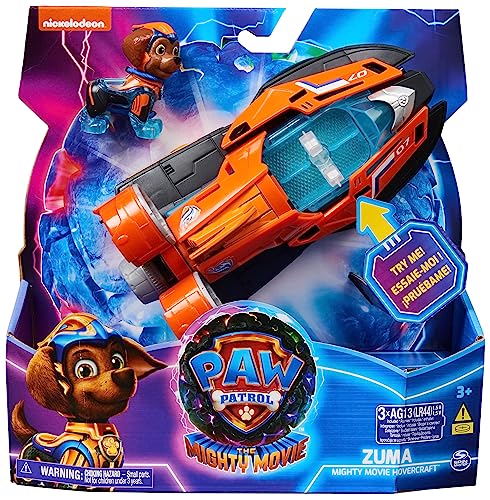 Paw Patrol: The Mighty Movie, Spielzeug-Jetboot mit Zuma Mighty Pups Actionfigur,