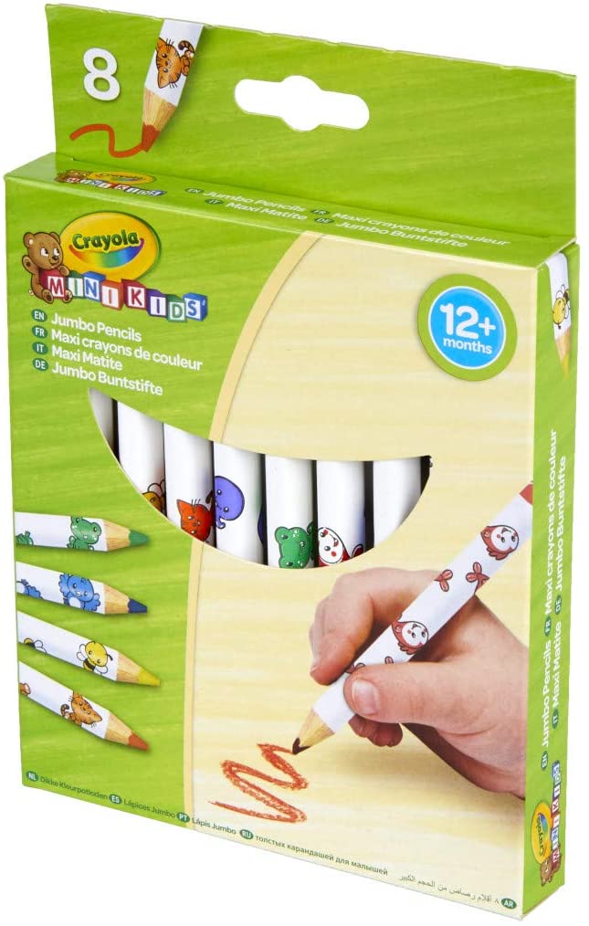 Crayola Beginnings - Jumbo Decorated Pencils (8 Pack)