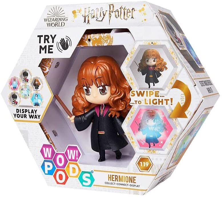 WOW! PODS Harry Potter Wizarding World Light-Up Bobble-Head Figure | Official Collectable Toy (Hermione)