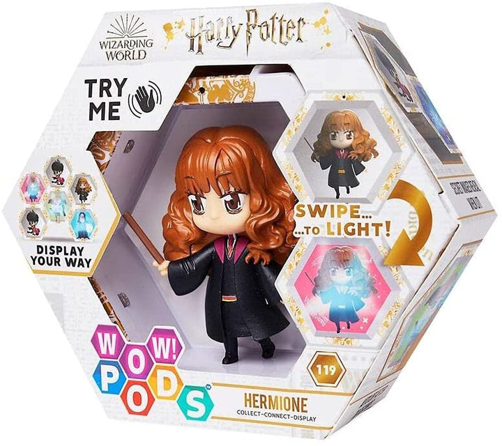 WOW! PODS Harry Potter Wizarding World Leuchtende Wackelkopffigur | Offizielles Sammelspielzeug (Hermine)