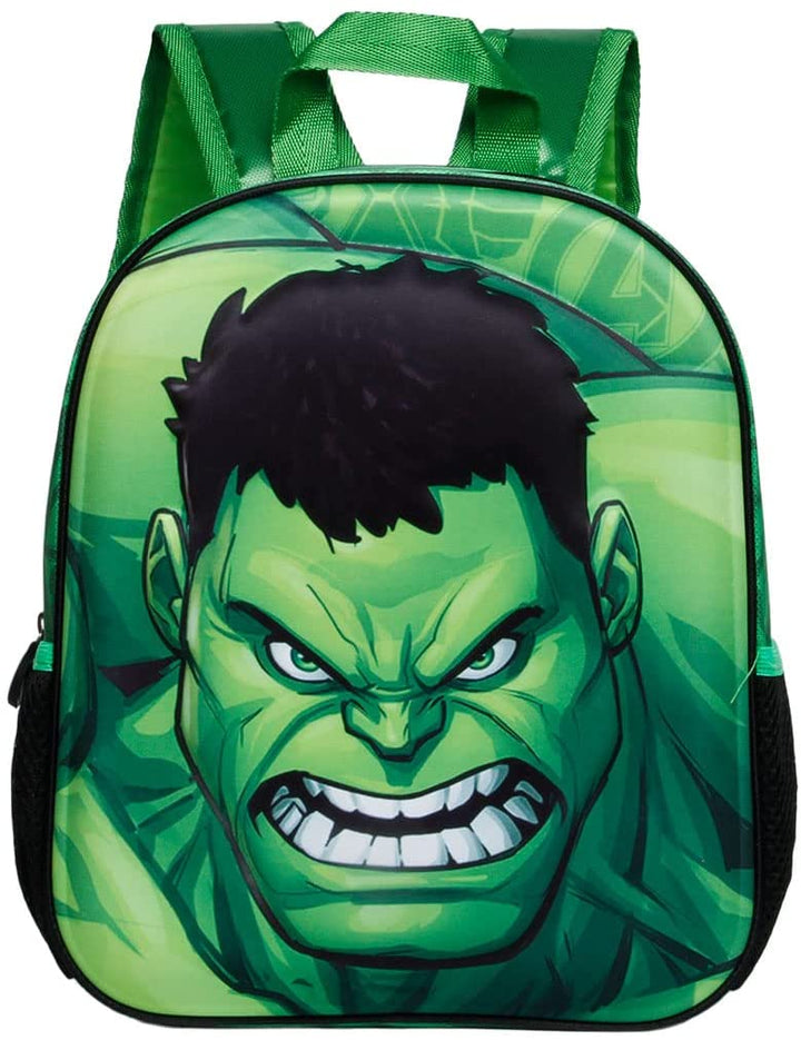 Hulk Destroy-Small 3D Backpack, Green