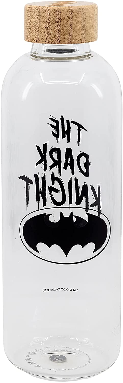 Stor Große Glasflasche 1030 ml Batman-Symbol, Einzelstandard