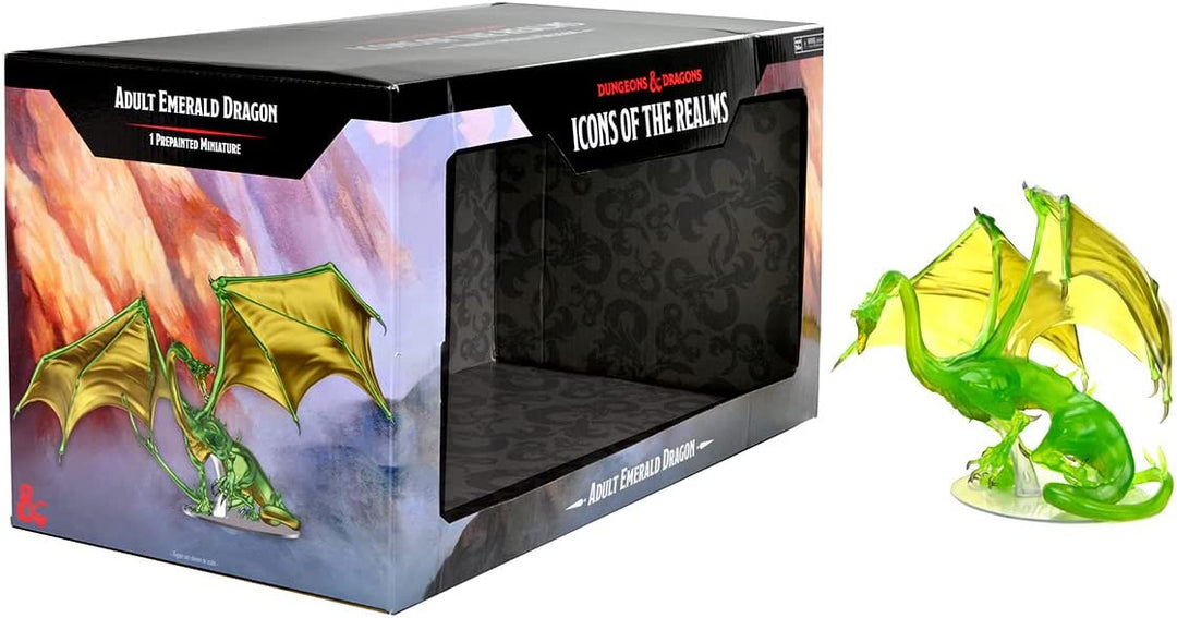 WizKids D&amp;D Icons of The Realms: Emerald Dragon Premium-Figur für Erwachsene