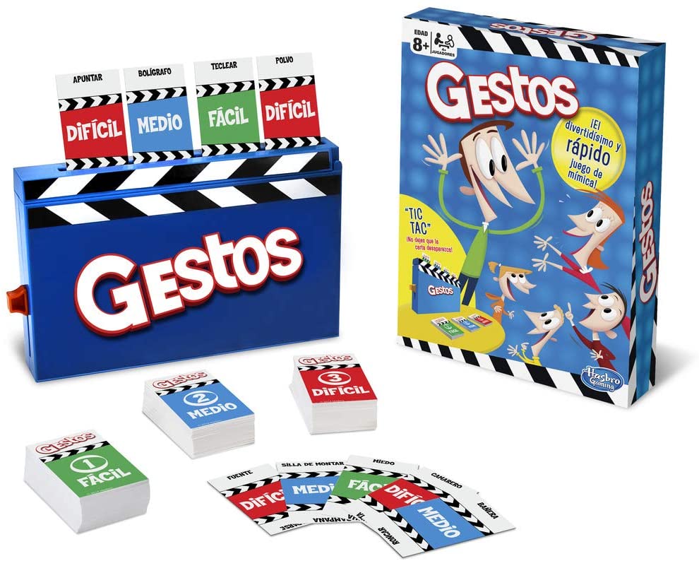 Hasbro Gaming Gebaren, Tafelspellen Spaanse Versie, Veelkleurig (Hasbro b0638105)