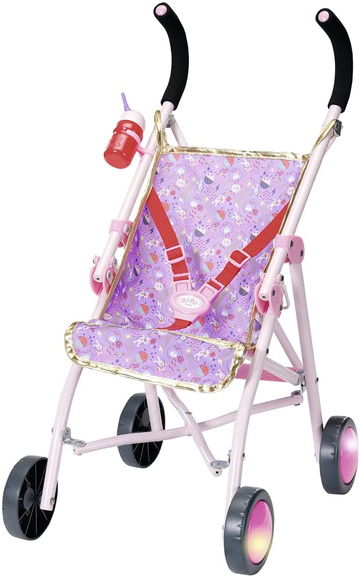 Baby Born Happy Birthday Deluxe Buggy - Star & Space Theme - Easy for Small Hand