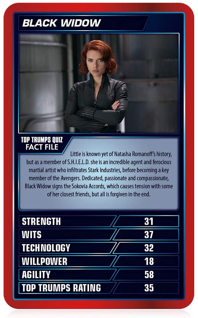 Marvel Cinematic Universe Top Trumps Specials Kartenspiel