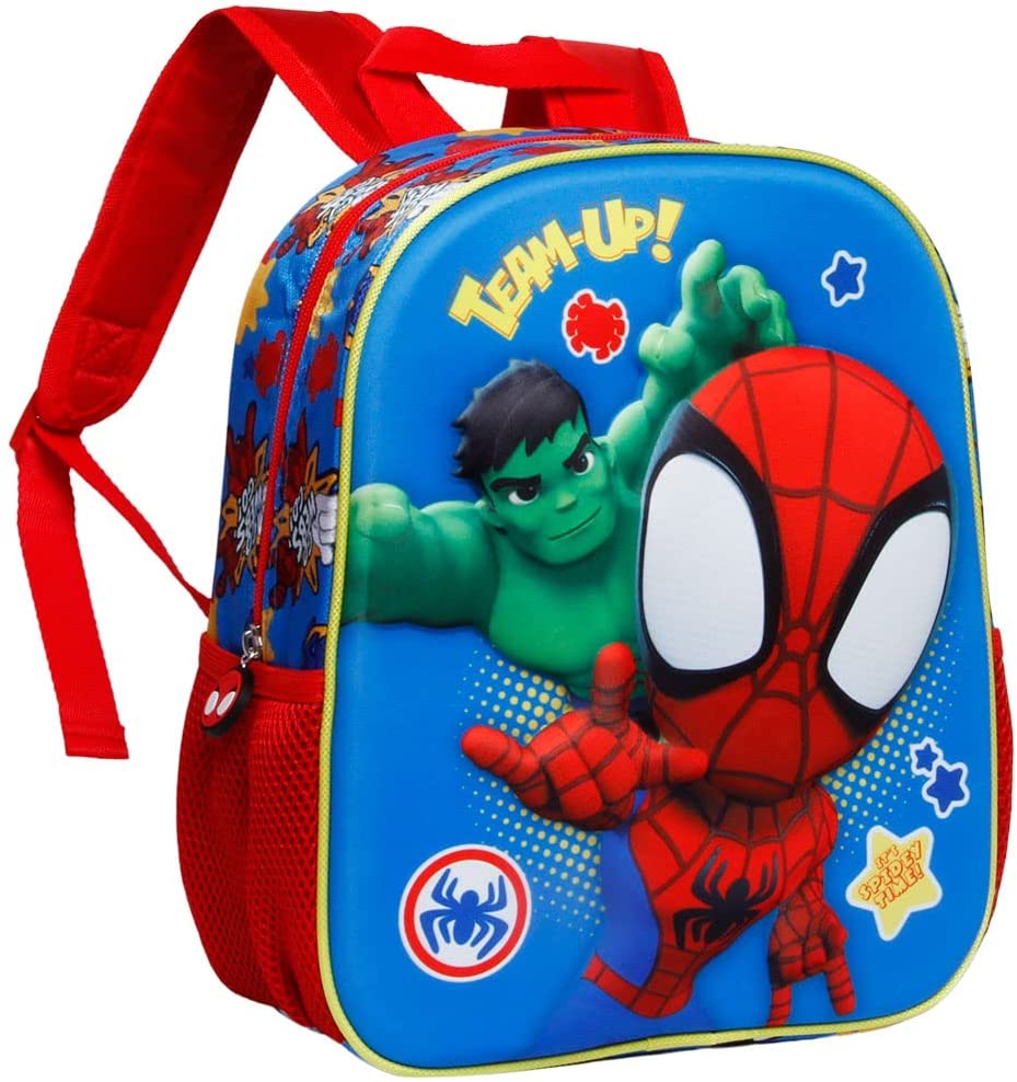 Spiderman Team-Small 3D Backpack, Multicolour