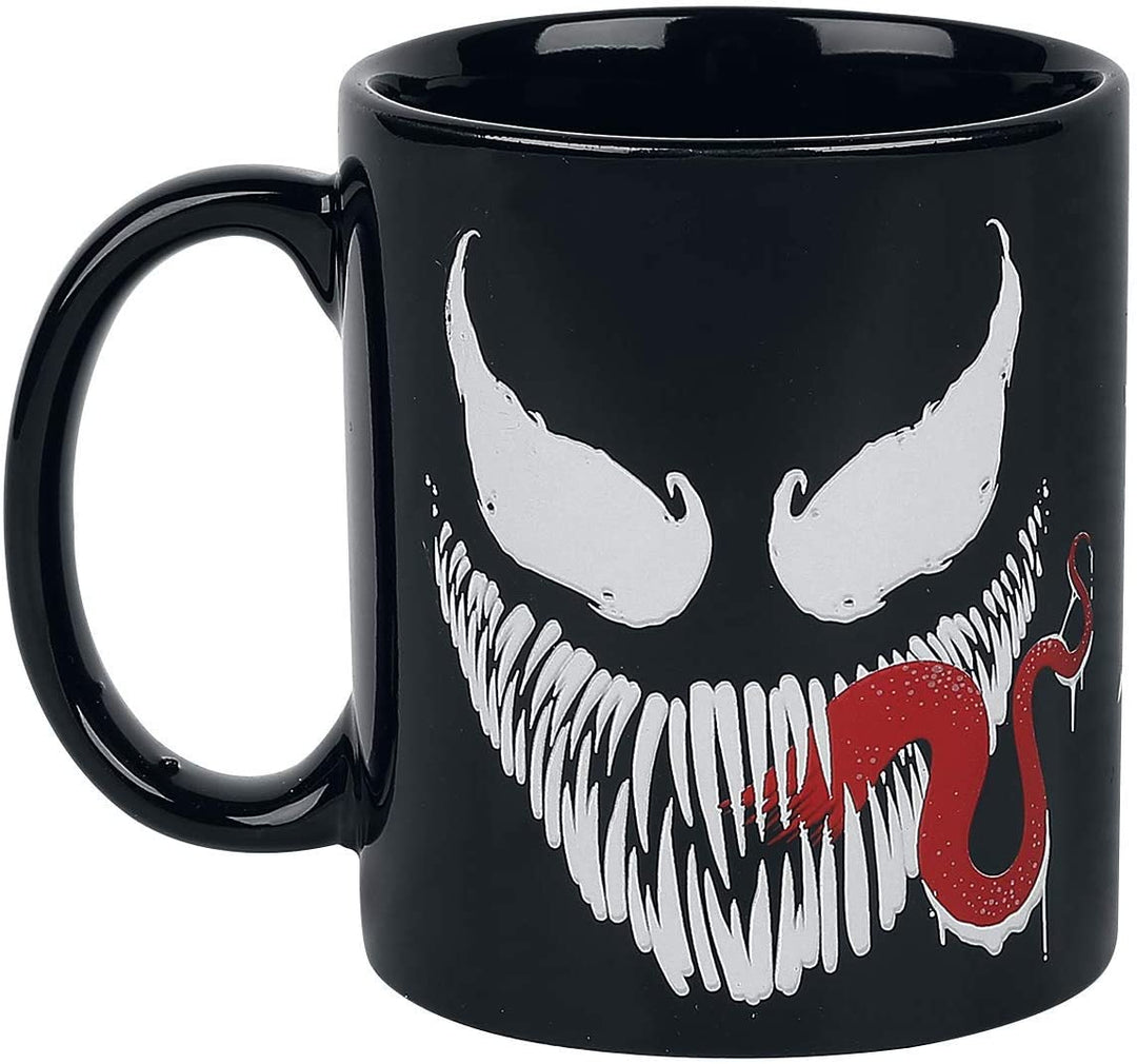 Marvel Comics MG25085C-Multi Colored-11oz / 315ml Venom (cara) Taza de café