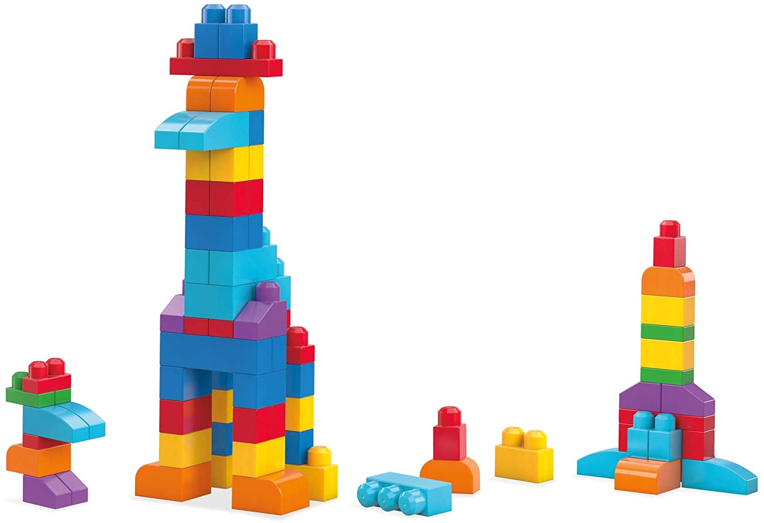 Mega Bloks DCH55 Grand sac de construction, bleu 60 pièces 9