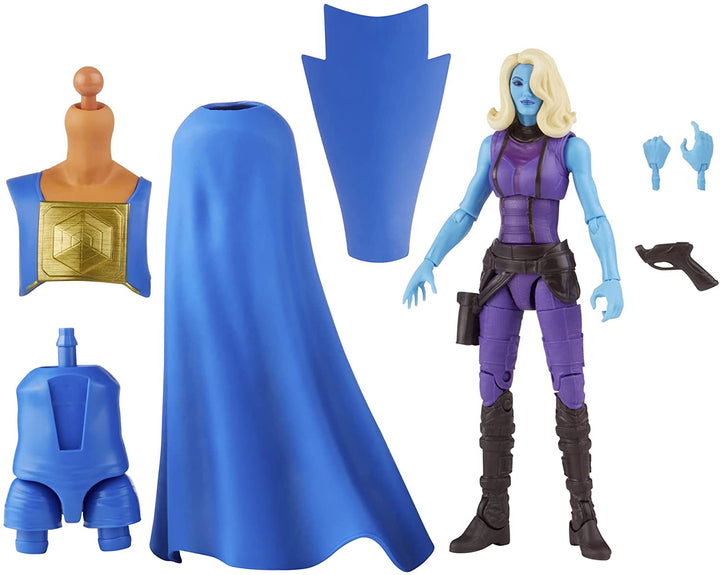 Marvel Legends Series 13 cm große Actionfigur Toy Heist Nebula, Premium-Design, 1 Figur, 1 Zubehör und 2 Build-a-Figure-Teile, mehrfarbig