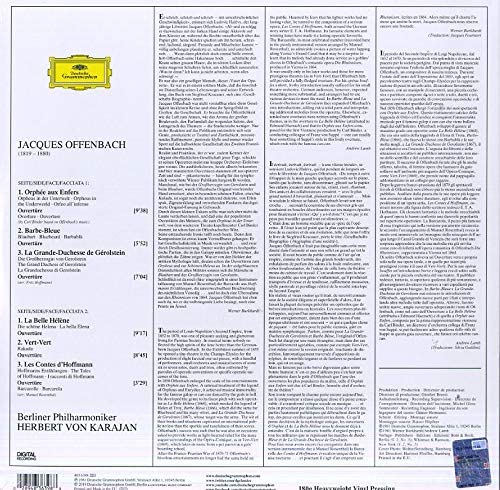 Berliner Philharmoniker Herbert von Karajan - Offenbach: Ouvertüren [VINYL]