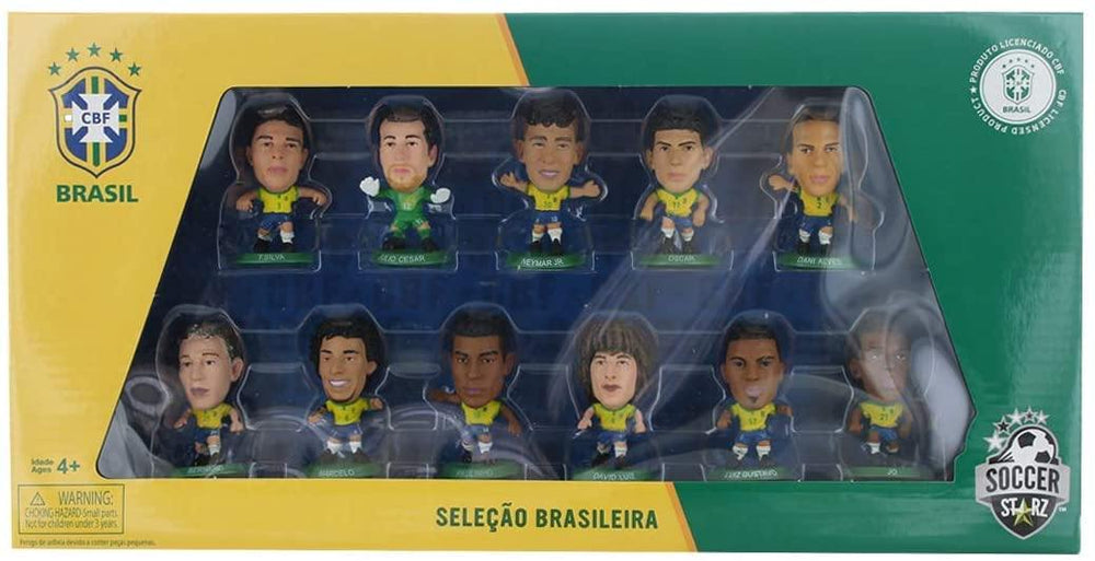 SoccerStarz Brazil International 11 Figurine Team Pack - Yachew