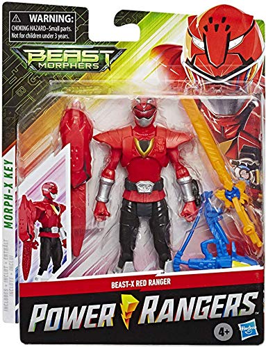 Marvel E7827 Power Beast X Mode Red Ranger-actiefiguur