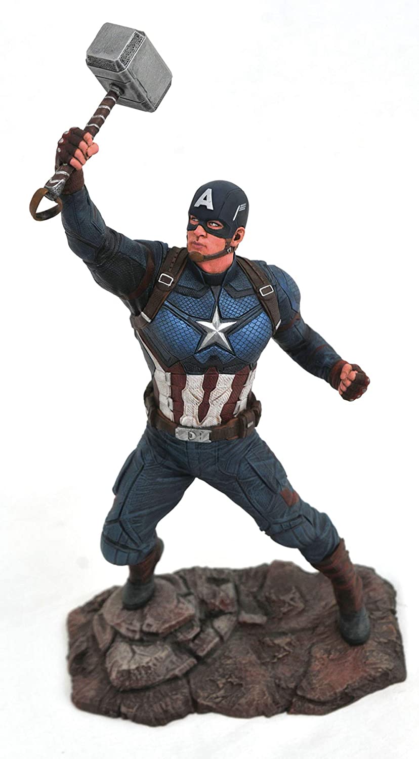 DIAMOND SELECT TOYS JUL192669 Marvel Gallery Avengers Endgame Captain America PVC Fig, Multicolor