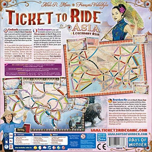 Tage des Wunders | Ticket to Ride Asia Brettspiel-ERWEITERUNG | Ab 8 Jahren | Für 2 bis 6 Spieler | Durchschnittliche Spielzeit 30–60 Minuten