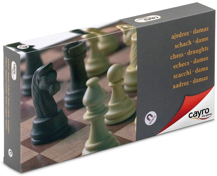 Cayro - Chess Checkers Magnetique - Juego de observación y lógica - Juego de mesa