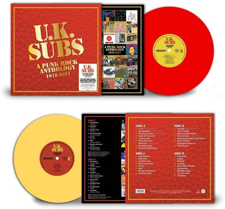 UK Subs – Eine Punkrock-Anthologie – 1978–2017 (140 g rotes und gelbes Vinyl) [Vinyl]