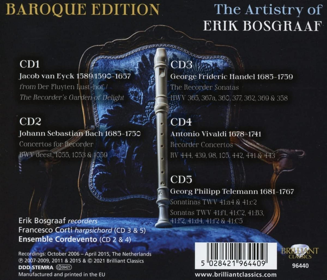 Baroque Edition, The Artistry of Erik Bosgraaf [Audio CD]