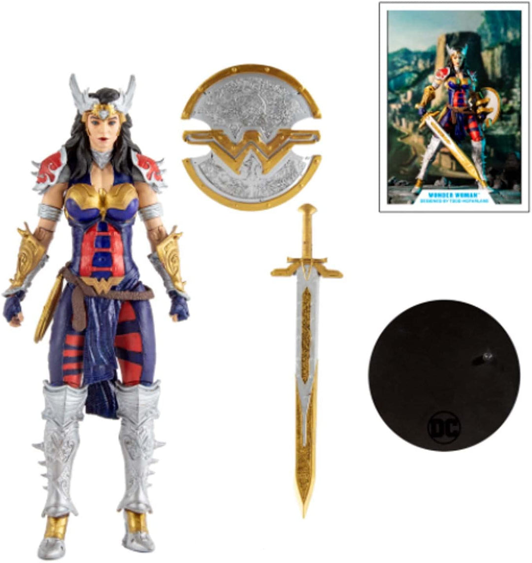 McFarlane – DC Multiverse – 17 cm Wonder Woman (Design von Todd Gold Label (Premium) –TM15181, 15181, mehrfarbig