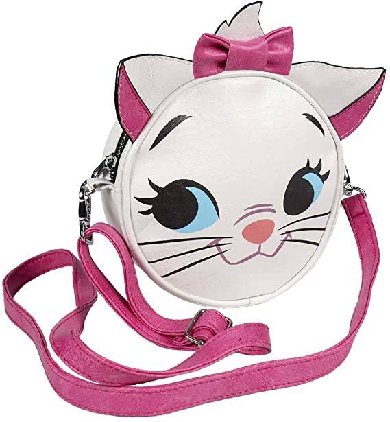 Cerda Bolso Bandolera Disney Marie Casual Daypack, 18 cm, White (Blanco)