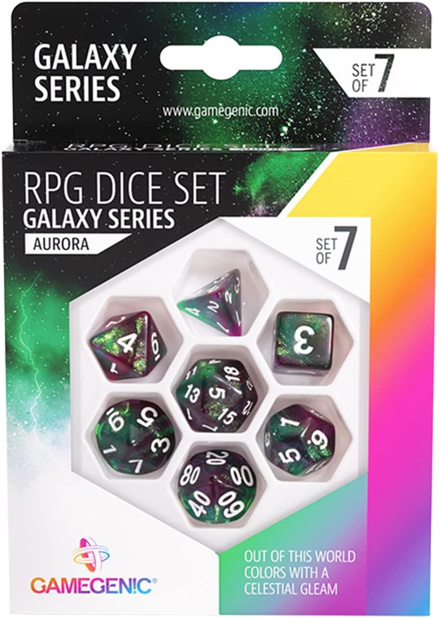 Gamegenic Galaxy Series - Neptune RPG Dice (7pcs)