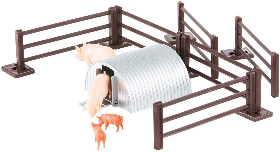Britains 1:32 Pig Pen Farm Playset Collectable Farmyard Animal Toys for Children - Yachew