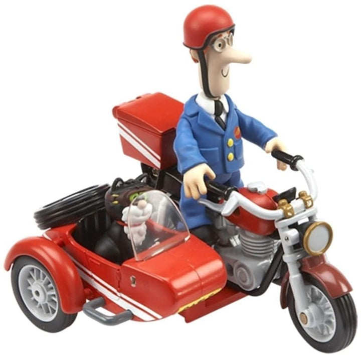 Charakter Postbote Pat SDS Motorrad und Beiwagen mit Zubehör